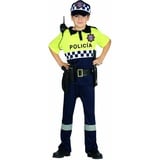 Fiestas GUiRCA Polizei Kostüm Kinder - Mädchen u. Jungen Polizei Kostüm inkl. Polizei Uniform, Polizeimütze Kinder - Alter 7-9 J.- Kostüm Polizei Kinder für Karneval, Fasching Kostüm Kinder Junge