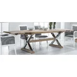 Xlmoebel Esstisch Luxuriöser ausziehbarer Holztisch für elegantes Ambiente (1-St., Esstisch Jafra TI 2350 M), Hergestellt in Europa braun