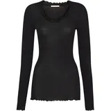 seamless basic Funktionstop SEAMLESS BASIC "Seamless Basic Top Cotton", Damen, Gr. S/M, schwarz, Obermaterial: 100% Baumwolle, Tops