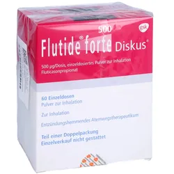 FLUTIDE forte 500 Diskus einzeldos.Plv.z.Inhalat. 120 Sp