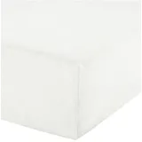 Erwin Müller Frottee Boxspring-Spannbettlaken Füssen in weiß | Gr.: 180x200 cm - 200x200 cm