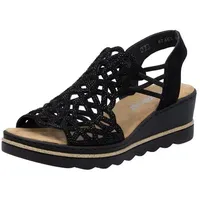 Rieker Keilsandalette Damen Schwarz 40