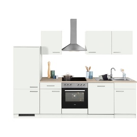 wiho Küchen Küchenzeile »Zell«, ohne E-Geräte, Breite 280 cm, weiß