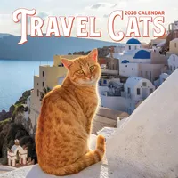 Workman Travel Cats Wall Calendar 2026