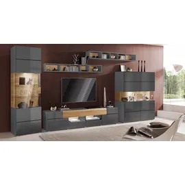 OTTO home Vitrine Toledo 60,5 x 37 x 204 cm Schwarz