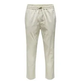Only & Sons ONSLinus Crop Slim Fit Hosen Beige L