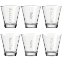Trinkglas CIAO 215 ml Name QUER 6 Stück