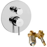 Paffoni Duscharmatur Unterputzmontage Chrom 2 Uscite LIG018CR