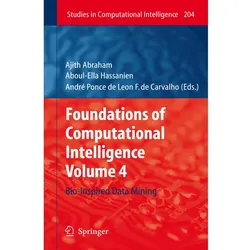 Foundations of Computational Intelligence, Fachbücher von Ajith Abraham, Aboul-Ella Hassanien, André Ponce de Leon F. de Carvalho