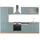 Vicco Küchenzeile R-Line 300 cm Blau-Grau/Goldkraft Eiche