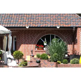 expo-bˆrse gmbh Dachrinnenleuchte 2 er Set LED Solar Weiss