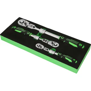 KS Tools 512.0103 Teleskop-Ratschen-Satz,3-tlg 1/4"+3/8"+1/2" (Powered by