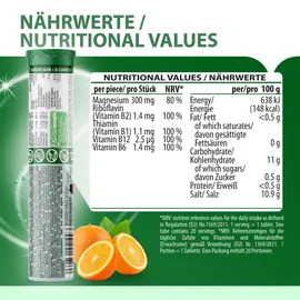 callaghan international EVÄM Magnesium + Vitamin B Complex Brausetabletten Zitrone 20 St.