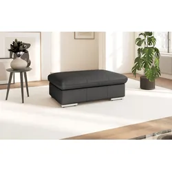 Polsterhocker SIT & MORE "Valantine", schwarz, B:102cm H:43cm T:68cm, Hocker, individuell zum Kombinieren