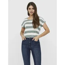Vero Moda VMWIDE STRIPE SL TOP GA JRS NOOS Grün XS