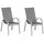 Merxx Amalfi Stapelsessel 56,5 x 77 x 104 cm diamantbraun 2 St.