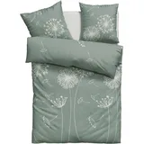 OTTO home Soucy Renforcé Grün 135 x 200 cm + 80 x 80 cm