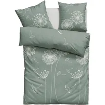 OTTO home Soucy Renforcé Grün 135 x 200 cm + 80 x 80 cm