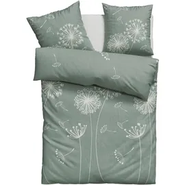 OTTO home Soucy Renforcé Grün 135 x 200 cm + 80 x 80 cm