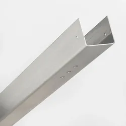 BambusBASIS Seitliches Rahmenprofil  222 cm, V2A, inkl. Lochung