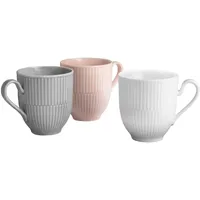 SELTMANN WEIDEN Amina Henkelbecher 0,36 l Weiß/Grau/Rosa 3 St.