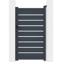 Habitat et Jardin Gartentor 100 x 176 cm Grau/Metall