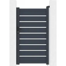 Habitat et Jardin Gartentor 100 x 176 cm Grau/Metall