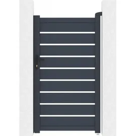 Habitat et Jardin Gartentor 100 x 176 cm Grau/Metall