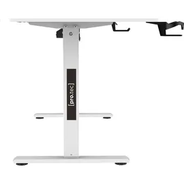pro.tec Höhenverstellbarer Tisch Stryn Weiß