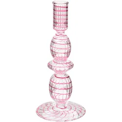 PIP Studio Kerzenständer Glas Swirl Pink   