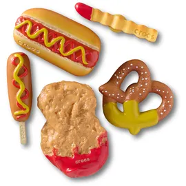 Crocs JibbitzTM YUM Dipped Junk Food Schuhanstecker 5 Stück Gelb/Mehrfarbig
