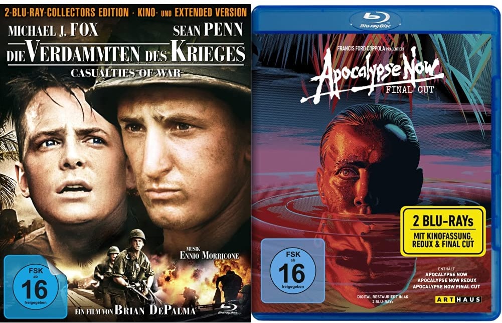 Die Verdammten des Krieges / Casualties of War - Extended Edition (2 BRs) [Blu-ray] [Collector's Edition] & Apocalypse Now (Kinofassung, Redux & Final Cut) [Blu-ray]