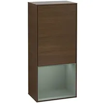 Villeroy & Boch Villeroy und Boch Finion Seitenschrank F550GMGN 41,8x93,6x27cm, rechts, Regal unten Olive Matt, Walnut veneer