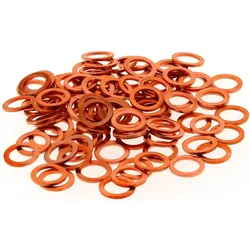 Bihr Unterlegscheiben aus Kupfer 8x12x1,0mm 100 Stück