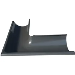 Regenrinne SKANHOLZ, grau (anthrazit), B:10cm, Metall, Rinnen, für Pavillon Orleans 1
