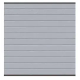 Traumgarten SYSTEM WPC Zaunfeld-Set Grau Anthr.Leiste