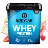 Bodylab24 Whey Protein Erdbeer mit weißen Chocolate Chunks Pulver 1000 g