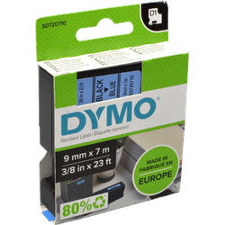 Dymo Originalband 40916  schwarz auf blau  9mm x 7m