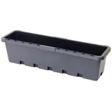 Greenlife Blumenbox 39,5 x 11,5 x 10,5 cm Anthrazit Komplettset