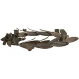 Chic Antique Adventskranz Adventskranz Metall Bronze Ø19cm 4 Kerzenhalter Chic Antique Vintage, Edler Adventskranz Metall mit filigranem Blätter-Design in Bronze