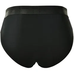 HOM Herren Slips, Vorteilspack - Mini Briefs HO1, Unterhose, Baumwoll-Modal, einfarbig Schwarz M 2 Slips
