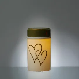 MARELIDA LED Solar Grablicht Herz 12 cm weiß