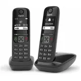 Telefon Cordless Gigaset A Series As690 Duo Schwarz