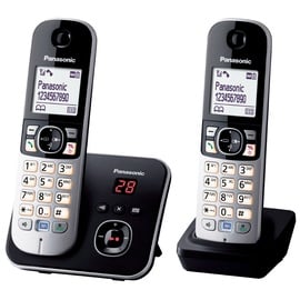 Panasonic - Panasonic KX-TG6822 Duo Téléphones Sans fil Noir - KX-TG6822FRB (französische Version)