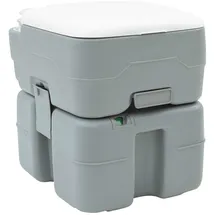 vidaXL Campingtoilette Grau 41,5 x 36,5 x 42 cm