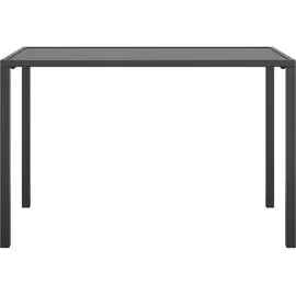 vidaXL Garten-Esstisch 110 x 54 x 70 cm Anthrazit