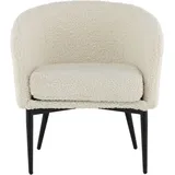 venture home Relaxsessel Fluffy Polyester 66 x 64 cm Weiß