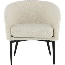 venture home Relaxsessel Fluffy Polyester 66 x 64 cm Weiß