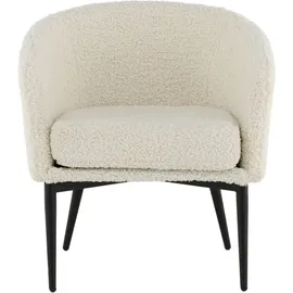 venture home Relaxsessel Fluffy Polyester 66 x 64 cm Weiß