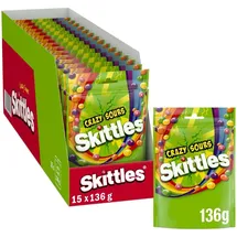 SKITTLES Crazy Sours, 15x 136g